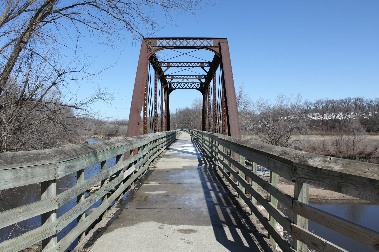 Looking north